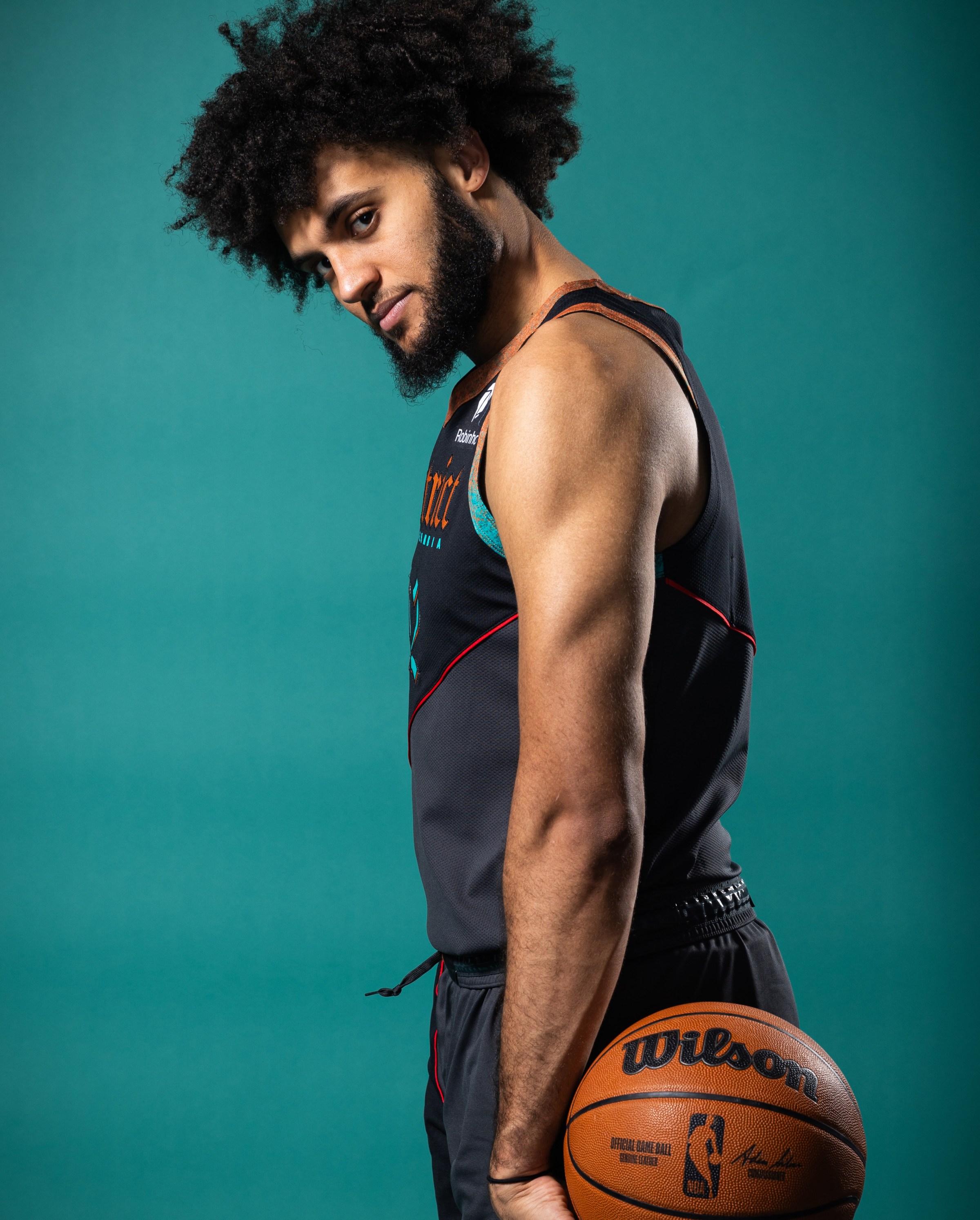 WASHINGTON, D.C - JANUARY 19: Isaiah Livers #12 of the Washington Wizards poses for a portrait on January 19, 2024 at Entertainment & Sports Arena in Washington, D.C. NOTE TO USER: User expressly acknowledges and agrees that, by downloading and or using this Photograph, user is consenting to the terms and conditions of the Getty Images License Agreement. Mandatory Copyright Notice: Copyright 2023 NBAE (Photo by Stephen Gosling/NBAE via Getty Images)