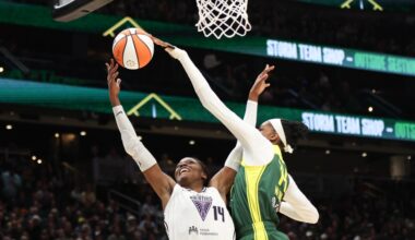 WNBA scores: Valkyries lose to Storm, drop a playoff spot