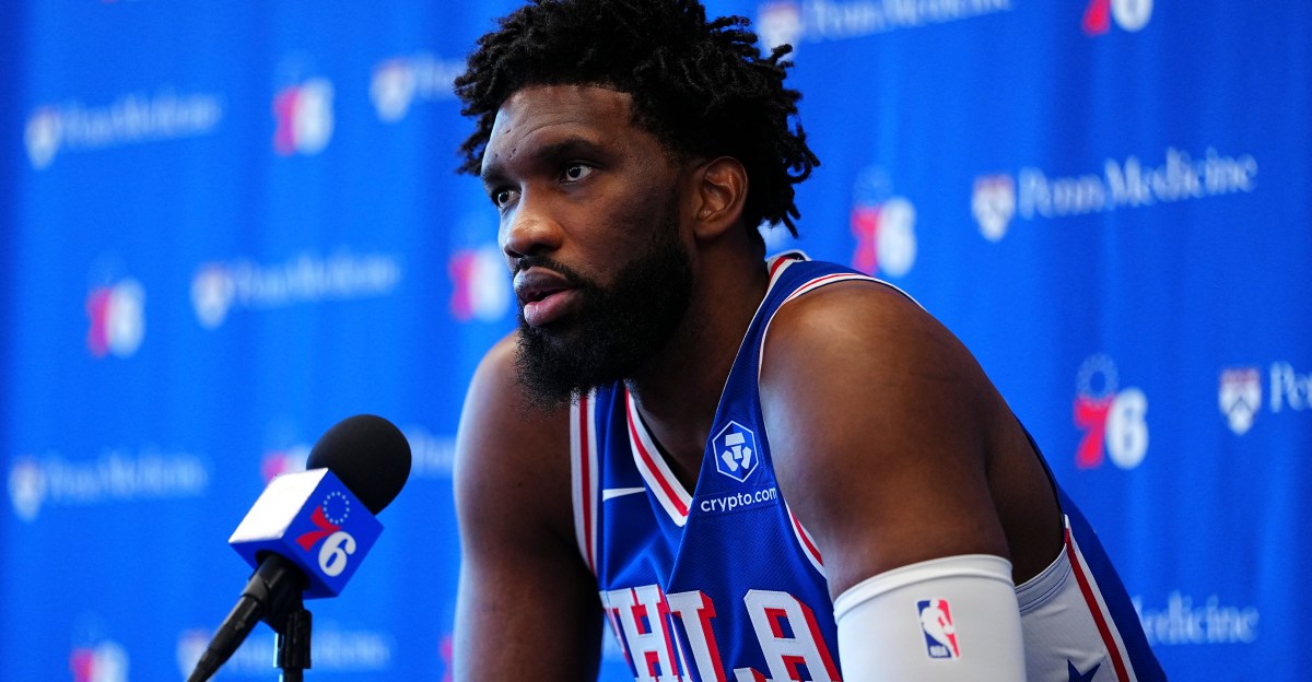 Joel Embiid participates at first day of camp with zen-like approach