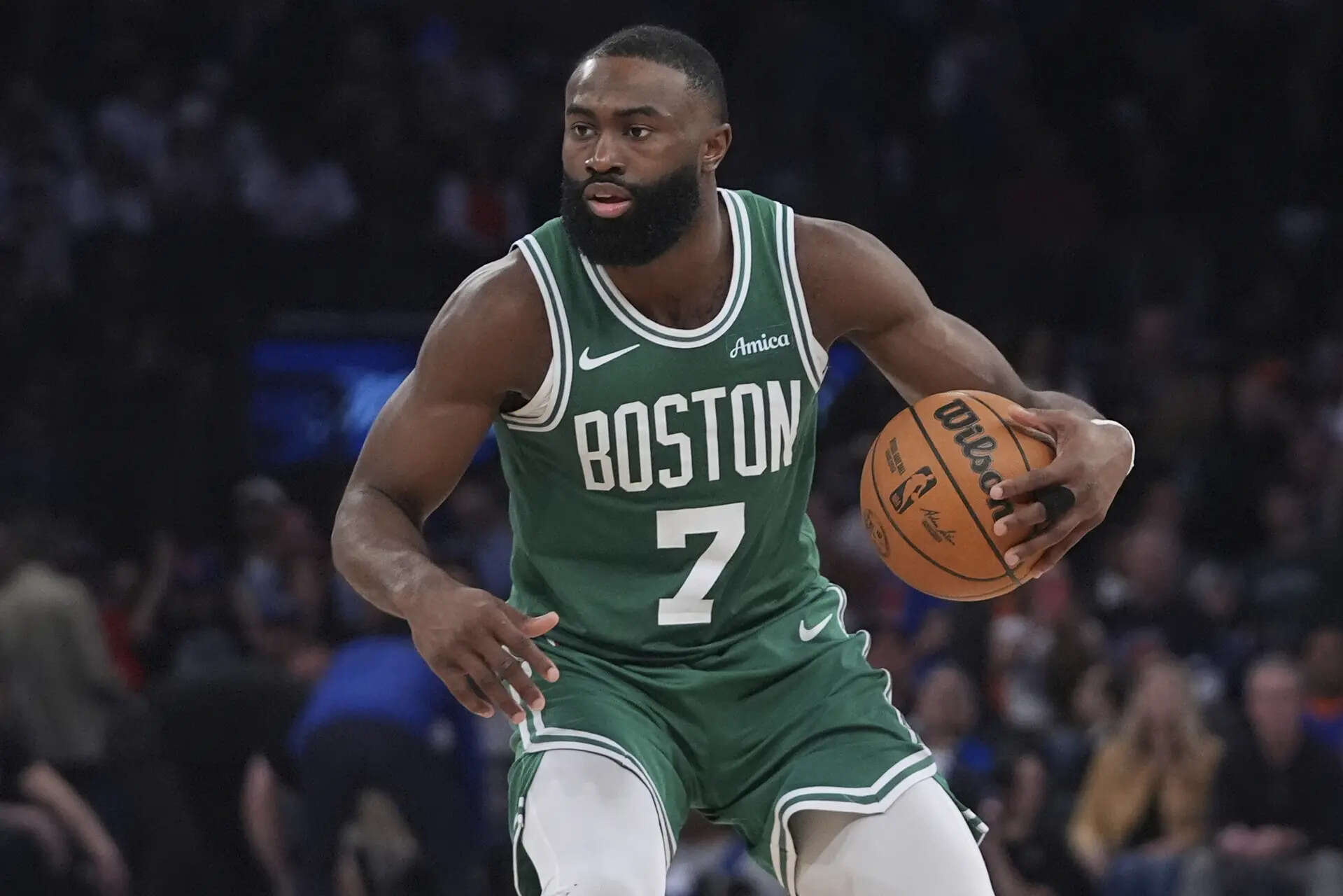 Jaylen Brown of Boston Celtics (Image via AP Photo/Frank Franklin II, File) Jaylen Brown of Boston Celtics