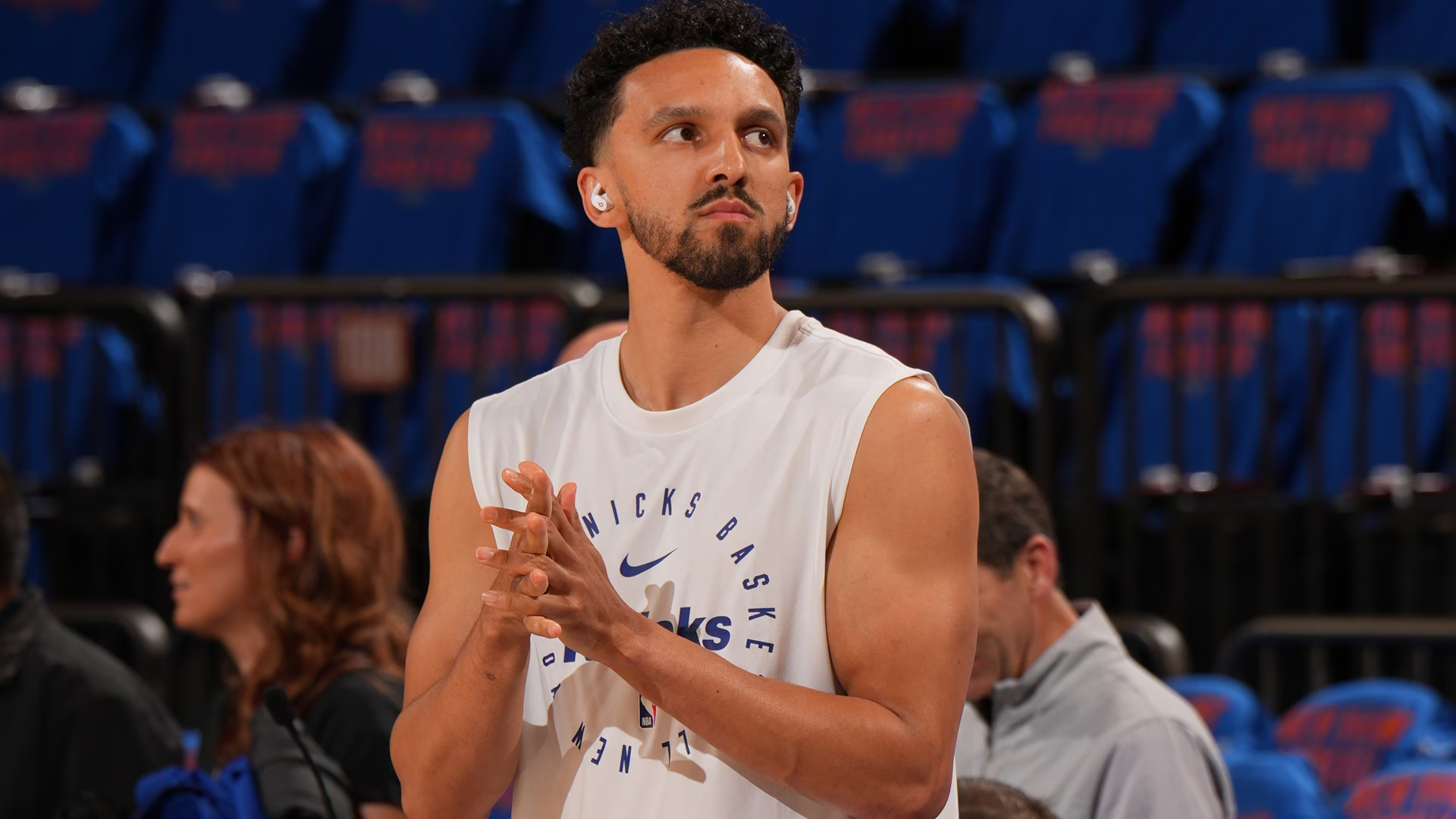 Landry Shamet of the New York Knicks