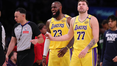"I don't think so" - Luka Doncic has no plans to follow the footsteps of his fellow Los Angeles Lakers teammate LeBron James