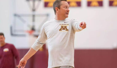 Minnesota coach Niko Medved.