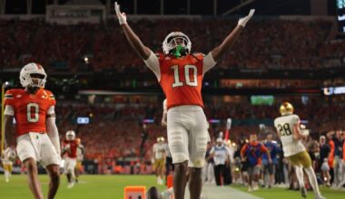 No. 10 Miami holds off No. 6 Notre Dame: Hurricanes answer after late Irish rally to pick up huge Week 1 win