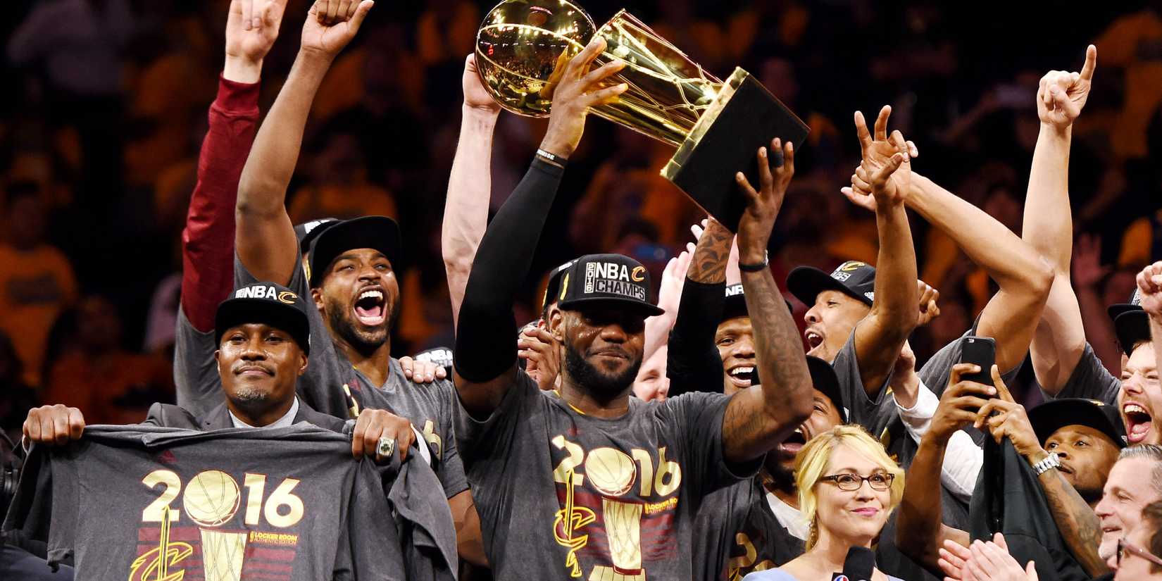 Cleveland Cavaliers forward LeBron James after winning the 2016 NBA Finals.