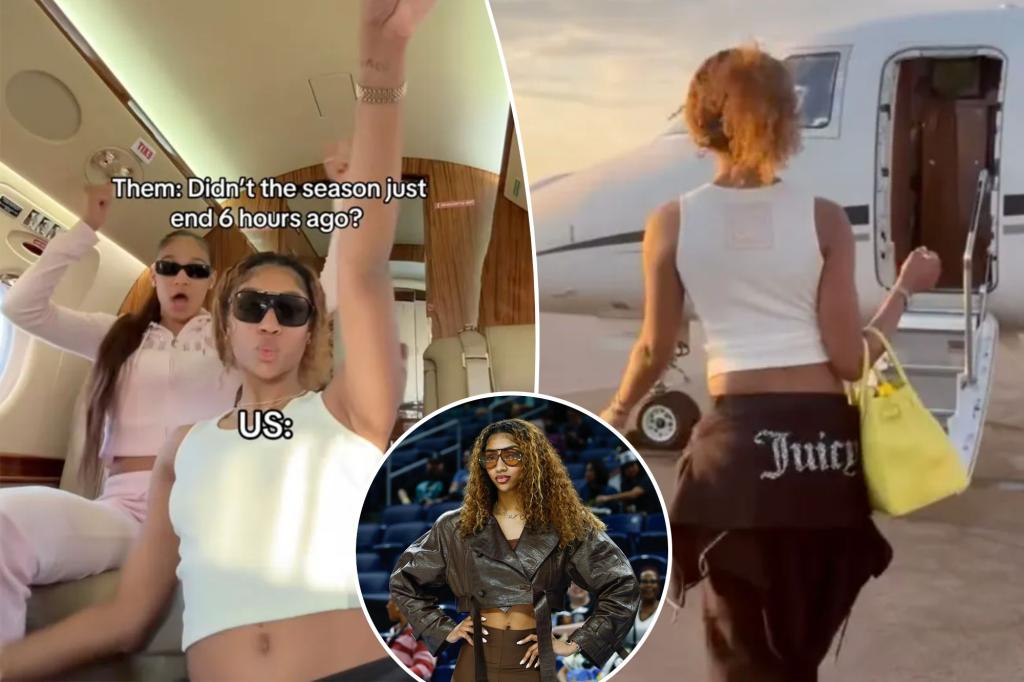 Angel Reese posts private jet video with WNBA future in question