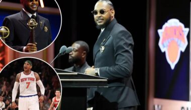 Carmelo Anthony joins basketball immortality with Hall of Fame induction