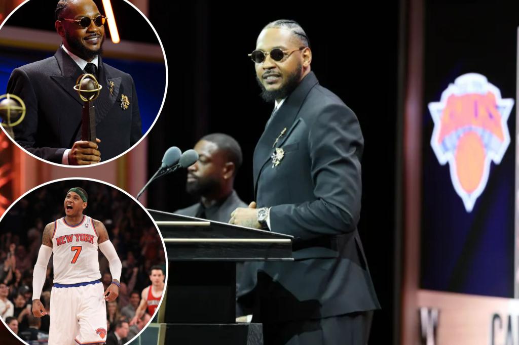 Carmelo Anthony joins basketball immortality with Hall of Fame induction