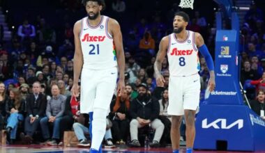 Embiid, Paul George can't offer clear timeline for 76ers returns
