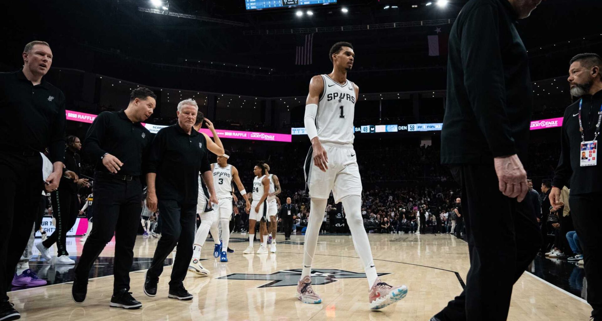 Victor Wembanyama out for season with blood clot issue