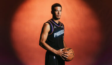 The Suns' new Statement Edition uniforms...