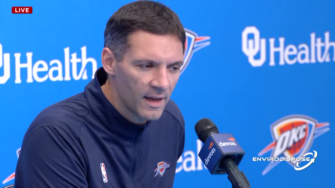 Thunder head coach Mark Daigneault highlights player development ahead of 2025-26 season