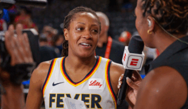 WNBA playoffs: Indiana Fever stun Las Vegas Aces behind Kelsey Mitchell's 34 points in Game 1 of semifinals