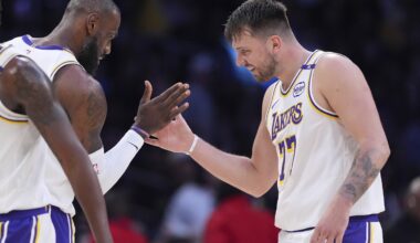 Luka scores 29 points and LeBron adds 17 in the Lakers' 2nd straight win over the Clippers, 108-102