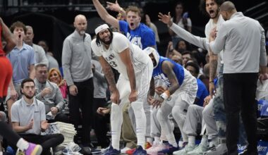 Anthony Davis leaves his Dallas debut with an injury after seismic Luka Doncic trade