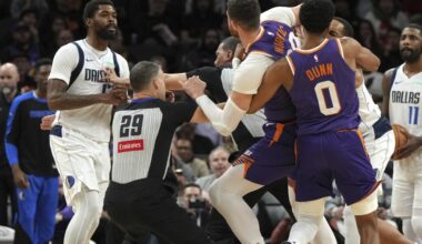 Dallas' Naji Marshall gets 4-game suspension, Phoenix's Jusuf Nurkic is banned 3 games for fight