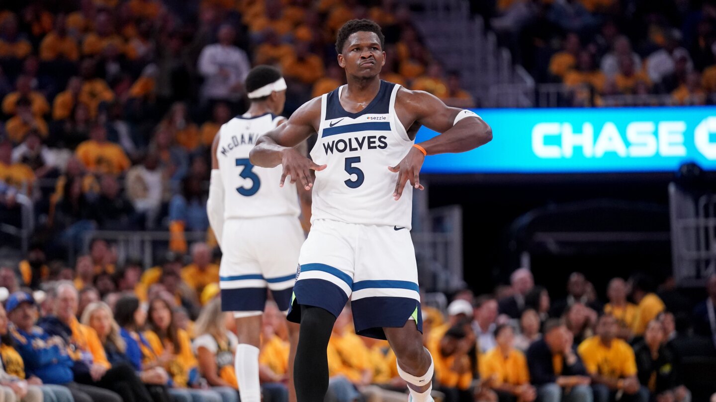 Edwards, Randle lead the way again as Timberwolves beat Warriors 117-110 for 3-1 playoff series lead