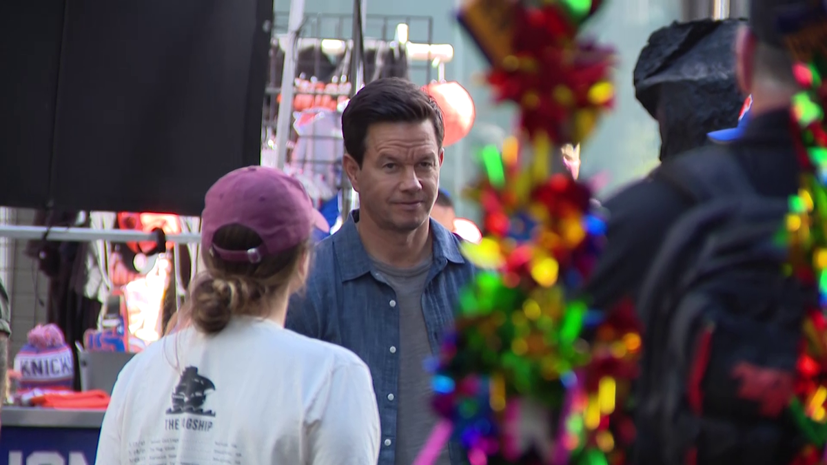 Mark Wahlberg seen filming 'Weekend Warriors' for Apple in Boston