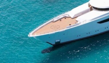 The ship features four decks, twin lounges, six bars, and seven cabins that hold a total of 14 guests.