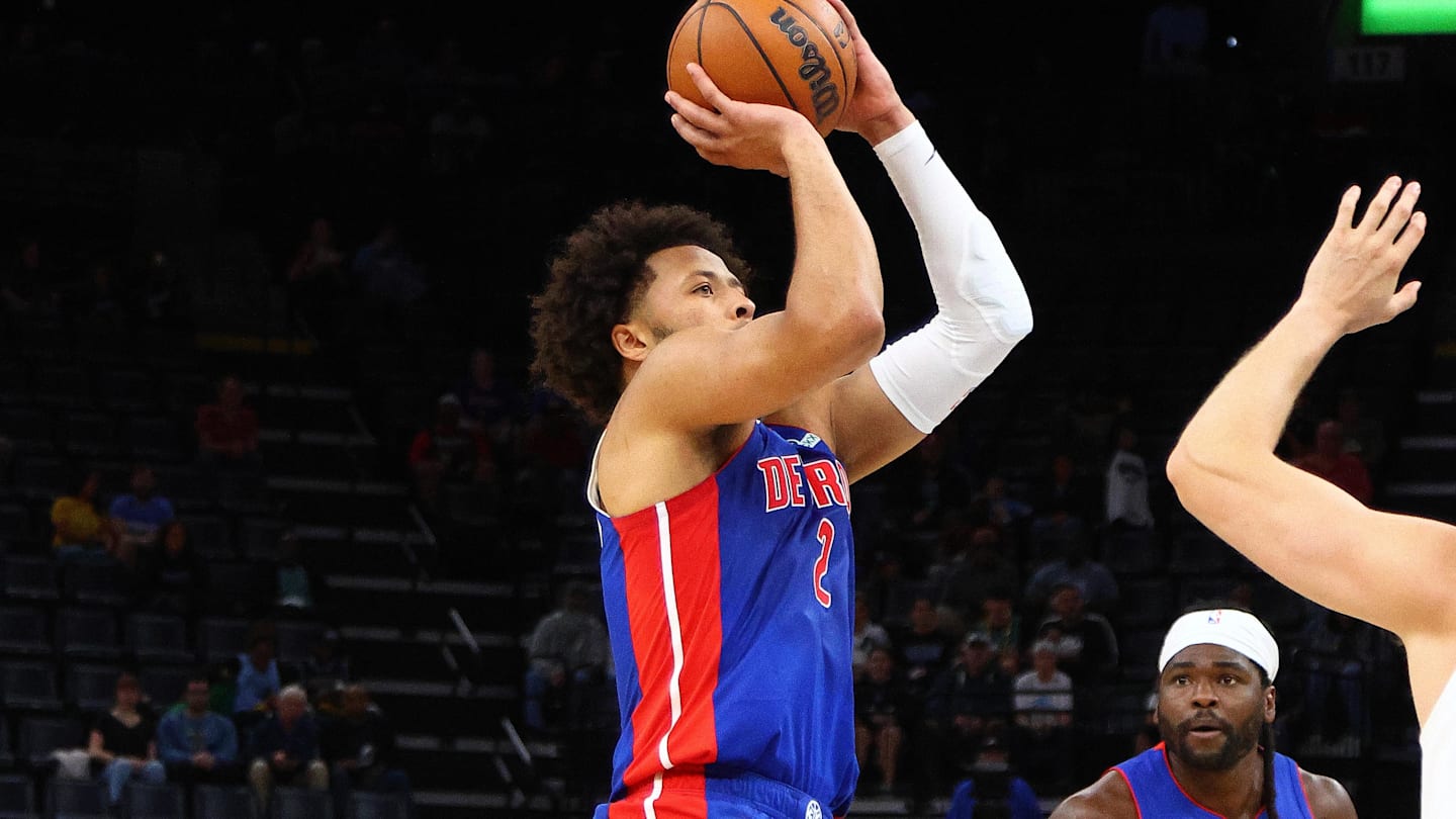Oct 6, 2025; Memphis, Tennessee, USA; Detroit Pistons guard Cade Cunningham (2) : Petre Thomas-Imagn Images