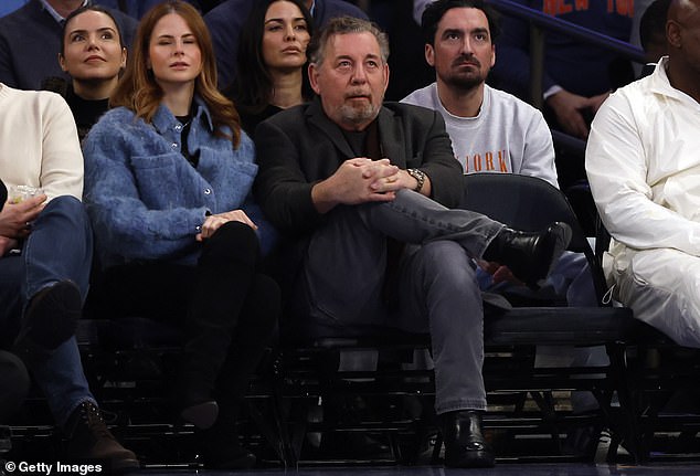 The Knicks are owned by James Dolan (pictured), who also owns the NHL's Rangers