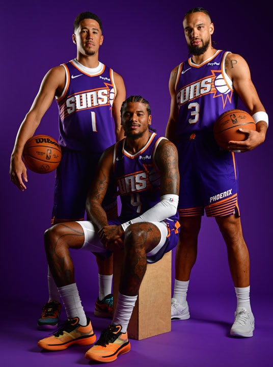 Devin Booker, Jalen Green, Dillon Brooks Devin Booker, Jalen Green, Dillon Brooks