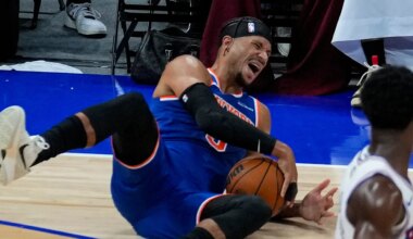 Josh Hart ejected, injured in Knicks' preseason opener vs. 76ers
