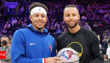 Seth Curry admits why he couldn’t wrestle away Stephen Curry’s jersey number after joining Golden State Warriors | NBA News