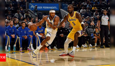 Shorthanded Los Angeles Lakers get crushed by Golden State Warriors in second preseason game | NBA News