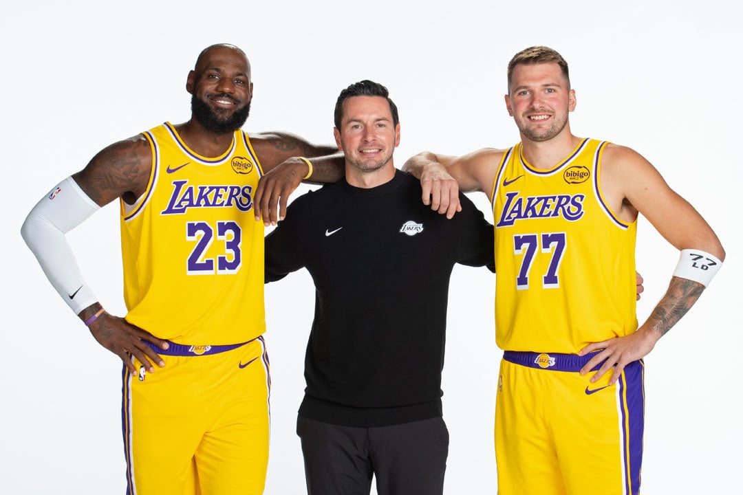 LeBron James, JJ Redick, Luka Dončić LeBron James, JJ Redick, Luka Dončić