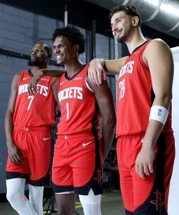 Kevin Durant, Amen Thompson, Alperen Sengun Kevin Durant, Amen Thompson, Alperen Sengun