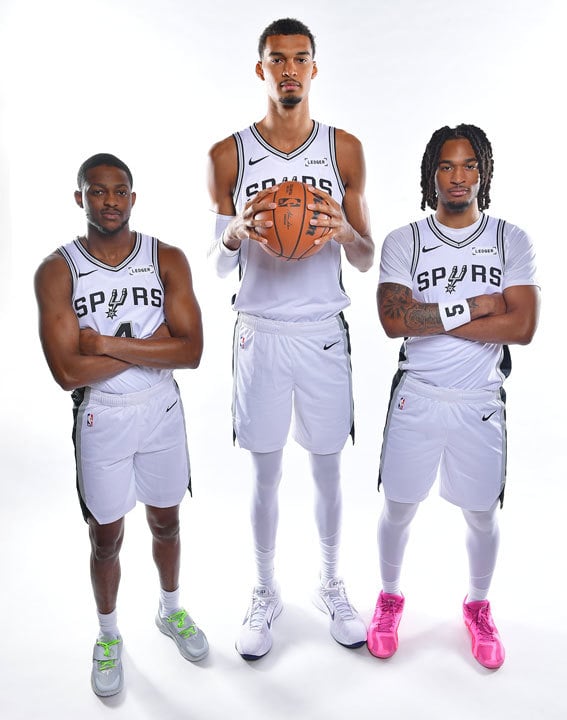 De'Aaron Fox, Victor Wembanyam, Stephon Castle De'Aaron Fox, Victor Wembanyam, Stephon Castle