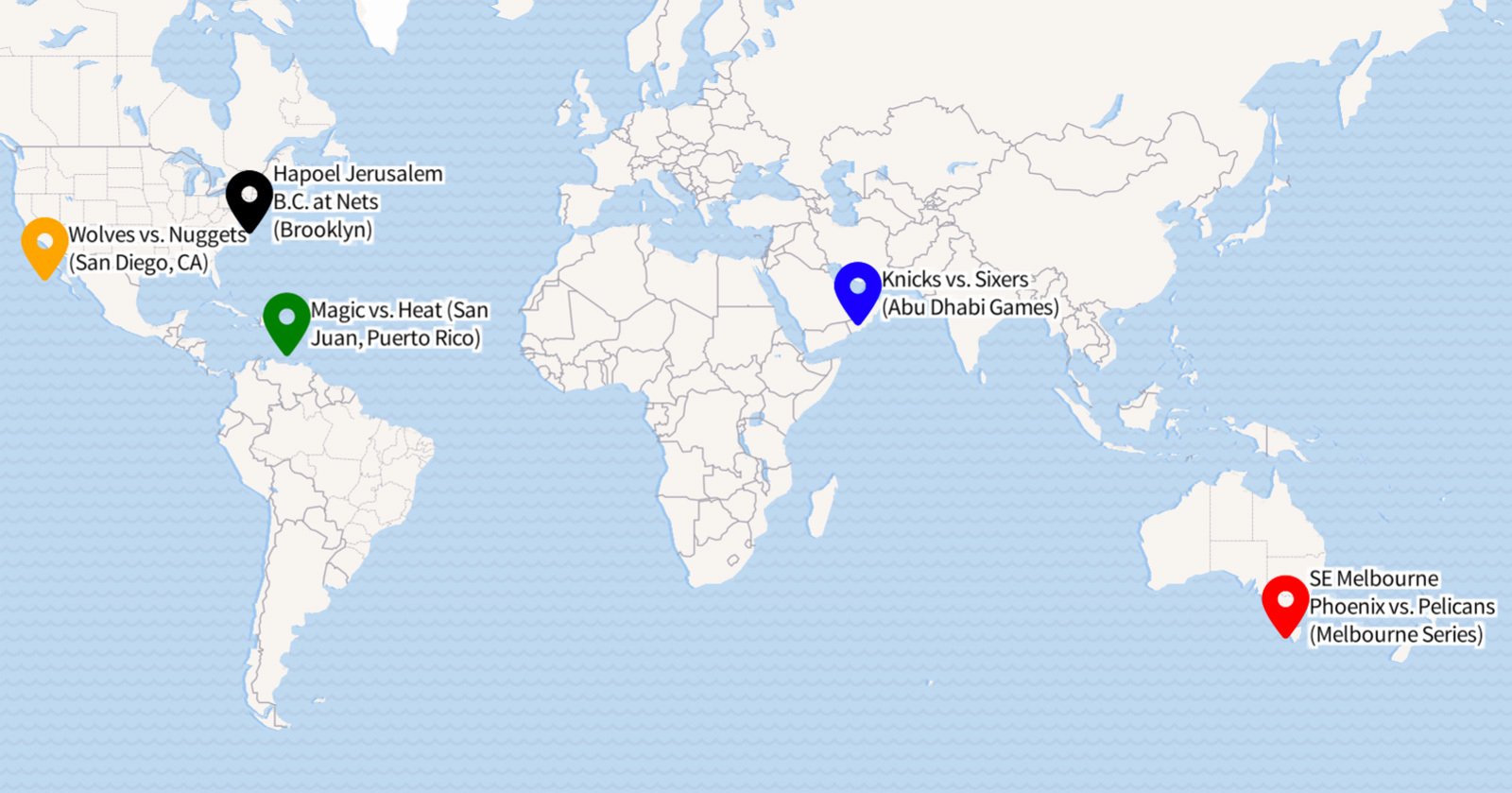 Saturday Games Map Saturday Games Map
