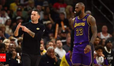 Los Angeles Lakers coach JJ Redick takes a savage swipe at fans who predicted LeBron James’ retirement | NBA News