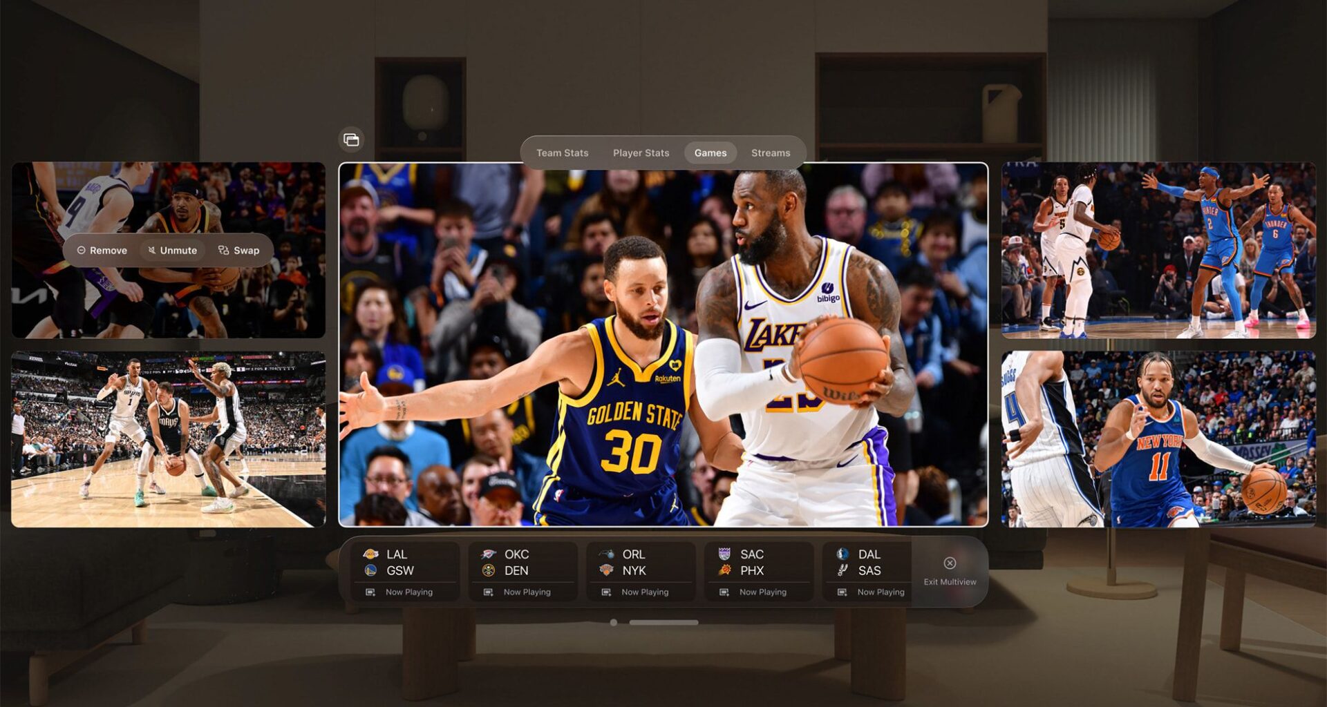 Some Los Angeles Lakers Games Will Get 3D Live Streams on Vision Pro