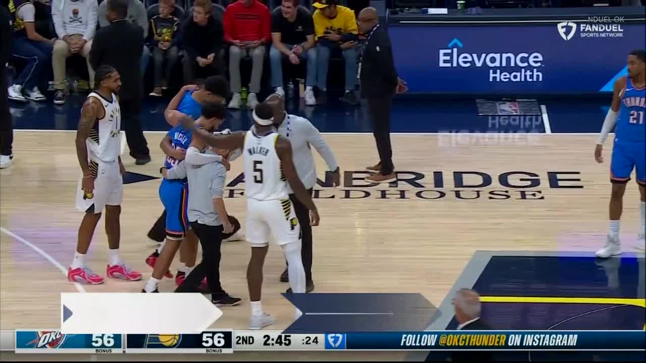 Injuries Overshadow Thunder’s Preseason Loss to Pacers