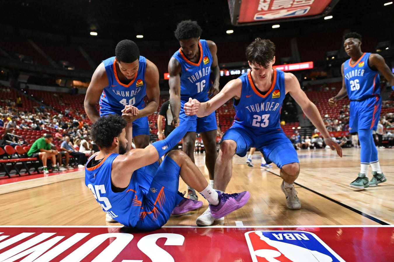 Recent Thunder Injuries Provide Early-Season Opportunity For Ajay Mitchell And Brooks Barnhizer