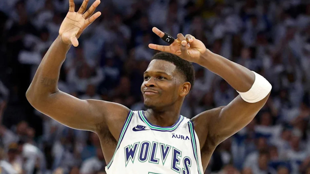 Anthony Edwards. Image via: Getty Images Anthony-Edwards-NBA-2025