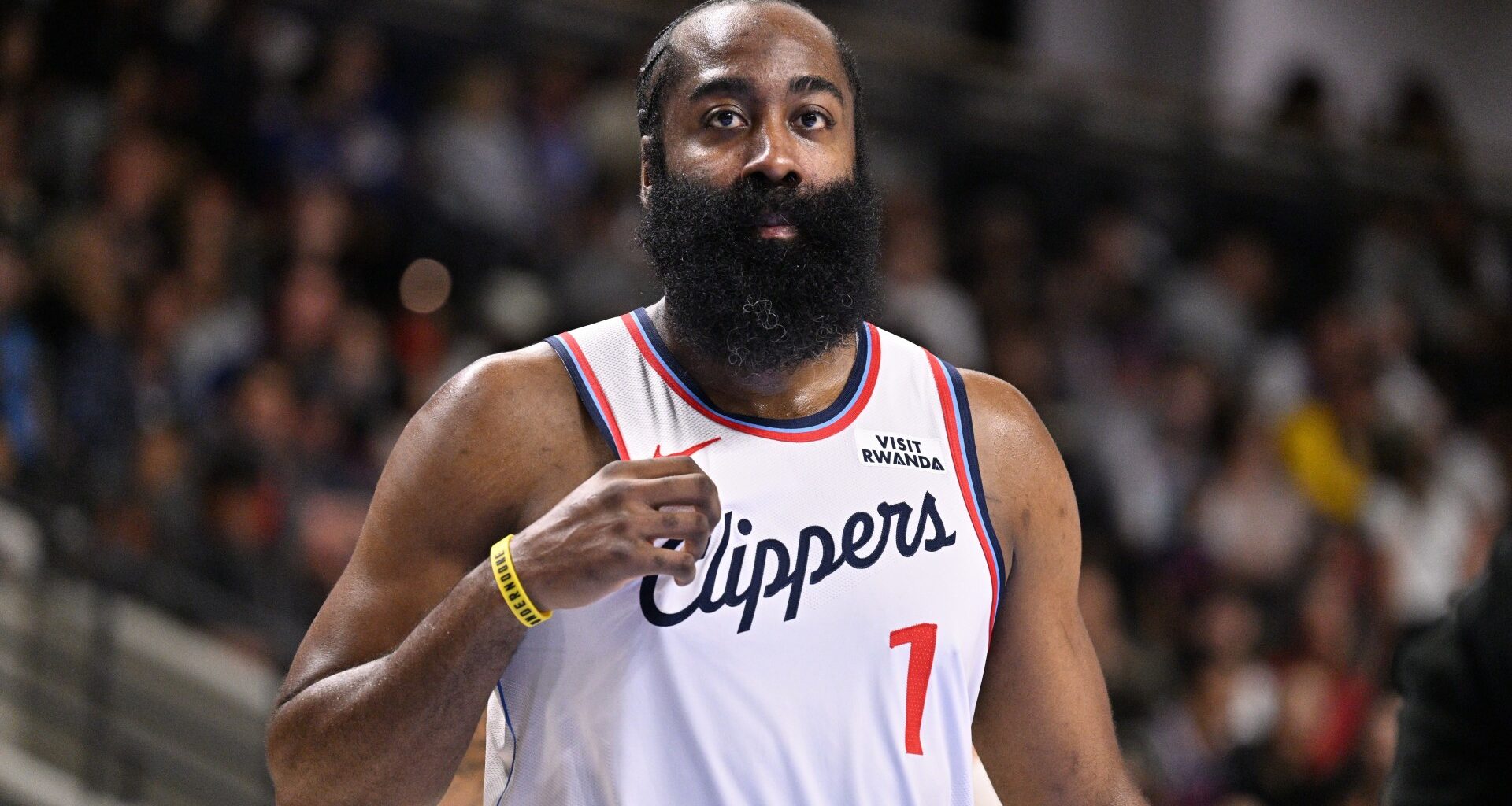 Clean-shaven James Harden looks completely unrecognizable without his signature beard