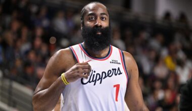 Clean-shaven James Harden looks completely unrecognizable without his signature beard