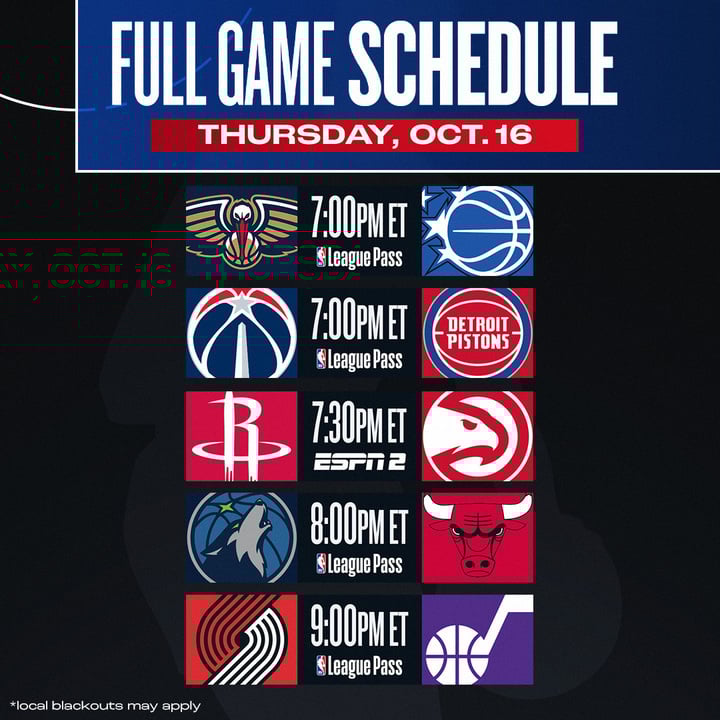 Today's Schedule Today's Schedule