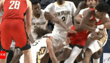 Tensions explode as top NBA stars throw down in fiery NBA pre-season clash | NBA News