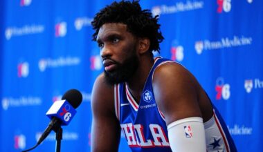 Philadelphia 76ers center Joel Embiid.