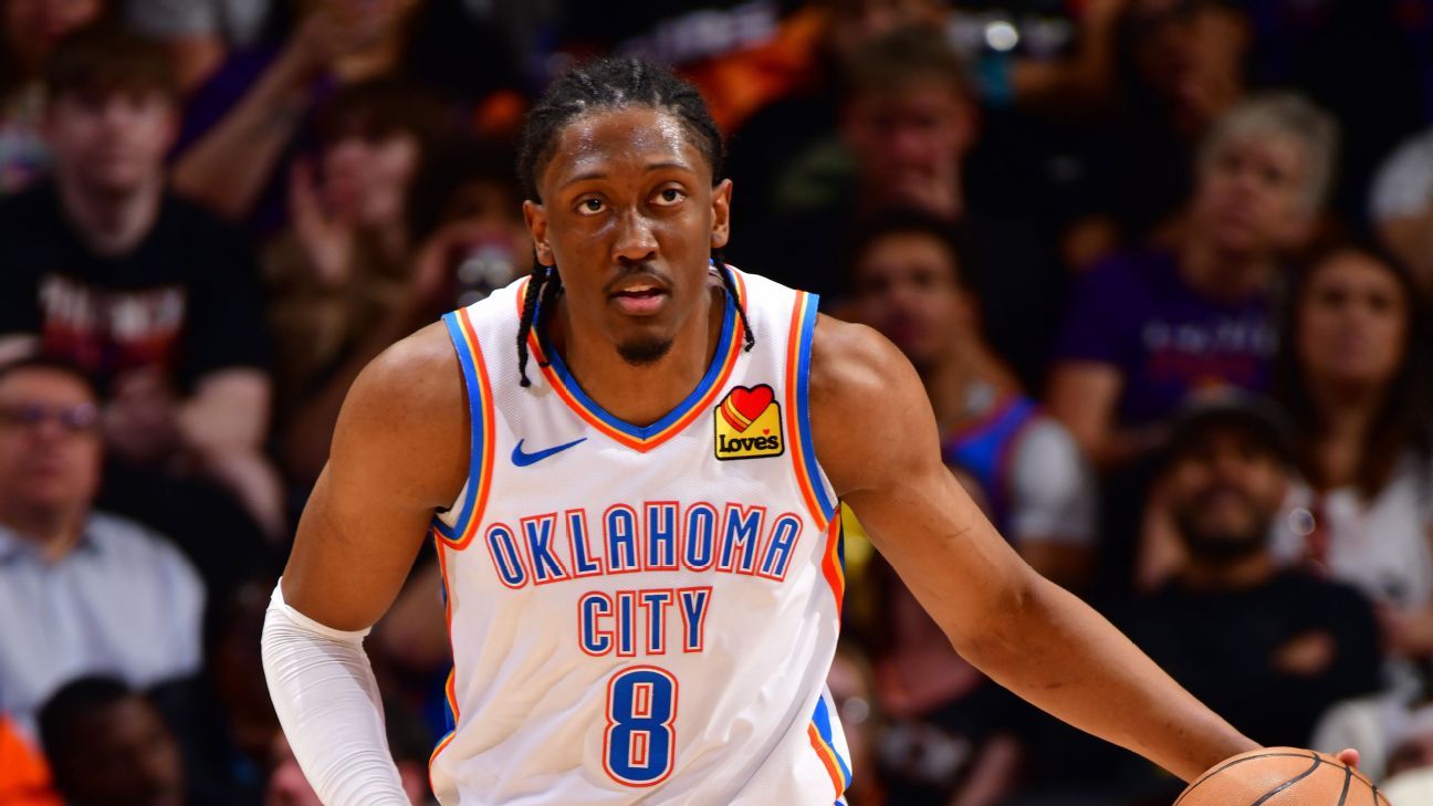 OKC's Jalen Williams out as surgically repaired wrist heals