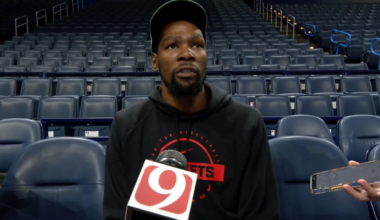Kevin Durant, Steven Adams discuss facing Thunder on banner night in Oklahoma City