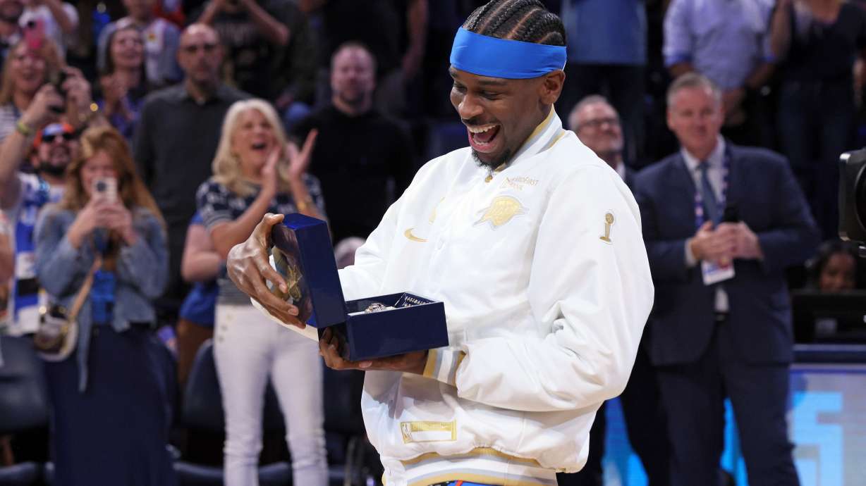 Thunder receive NBA championship rings, raise banner before season opener against Rockets