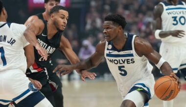 Trail Blazers lose their lead and season opener as Timberwolves rally behind Edwards’ 41 points for 118-114 win