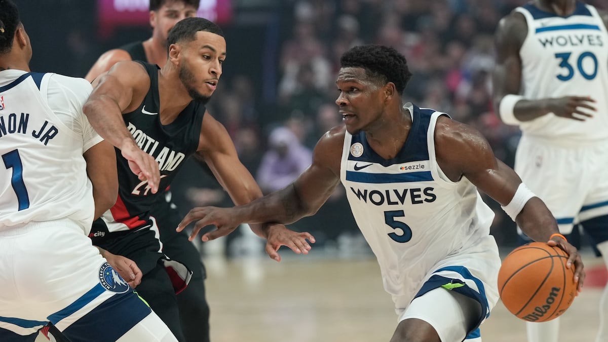Trail Blazers lose their lead and season opener as Timberwolves rally behind Edwards’ 41 points for 118-114 win