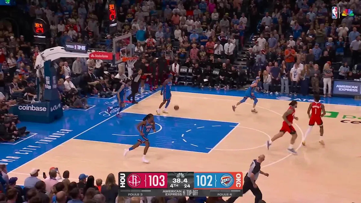 Shai Gilgeous-Alexander leads Thunder to an OT win, spoils Kevin Durant's Rockets debut