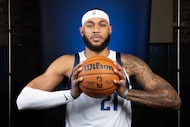 Dallas Mavericks center Daniel Gafford (21) poses for a portrait during the Dallas Mavericks...